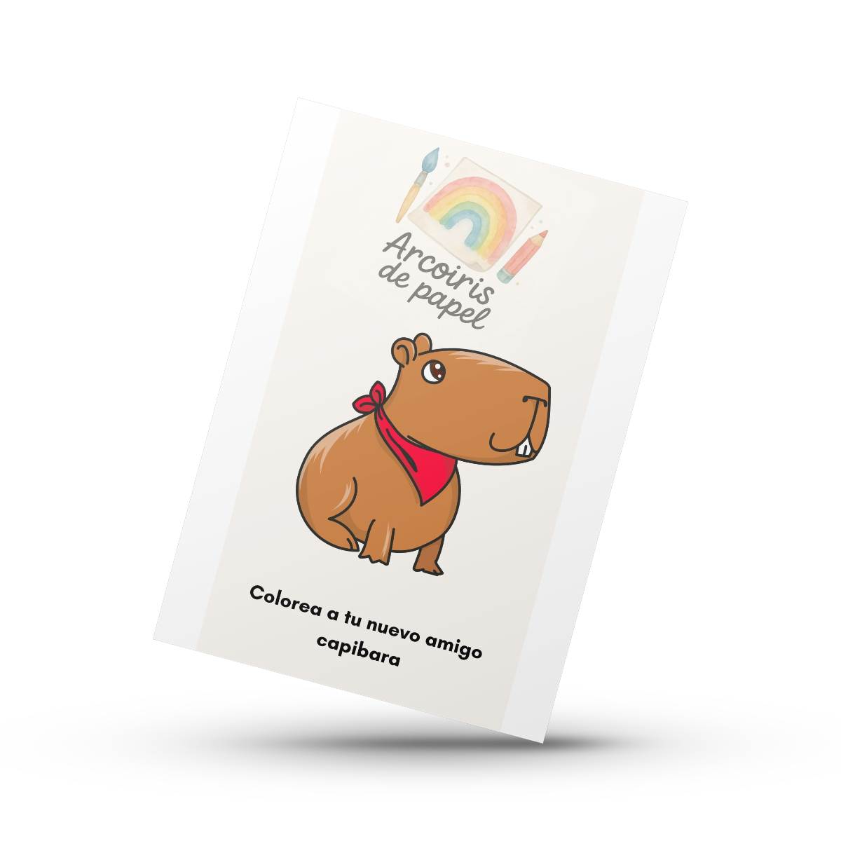Colorea a tu nuevo amigo capibara