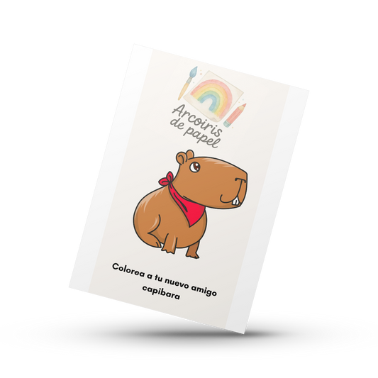 Colorea a tu nuevo amigo capibara